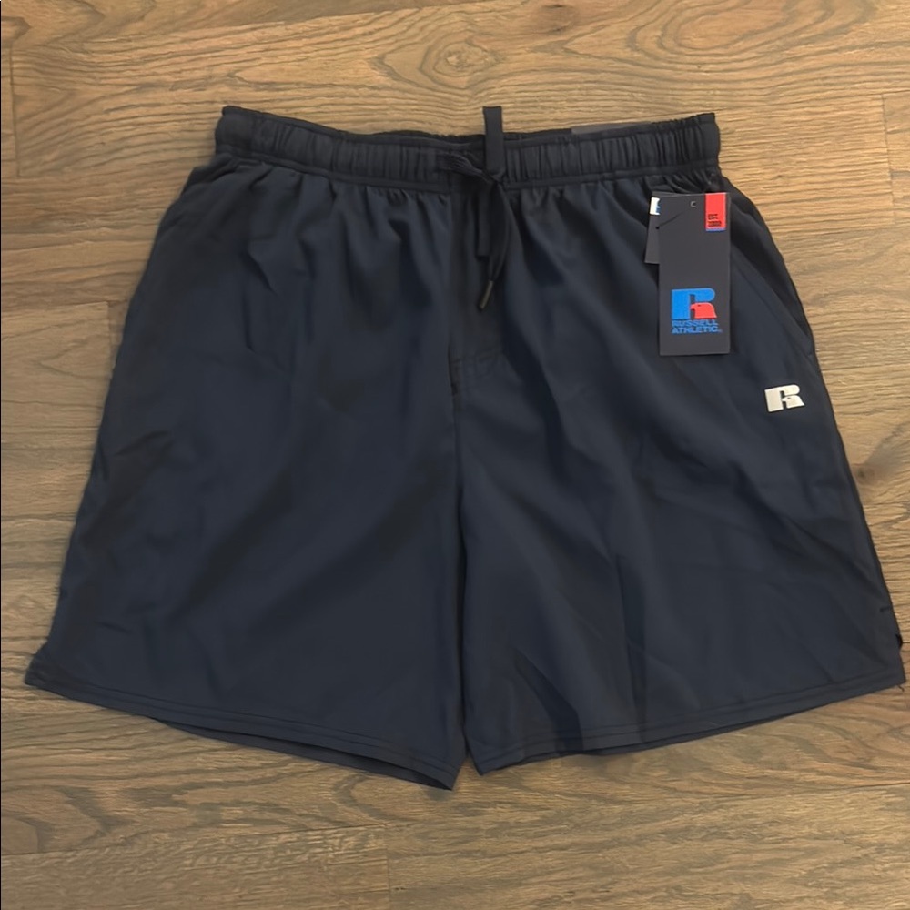 NWT - Russell Athletic Dark Blue Shorts: Men’s Large